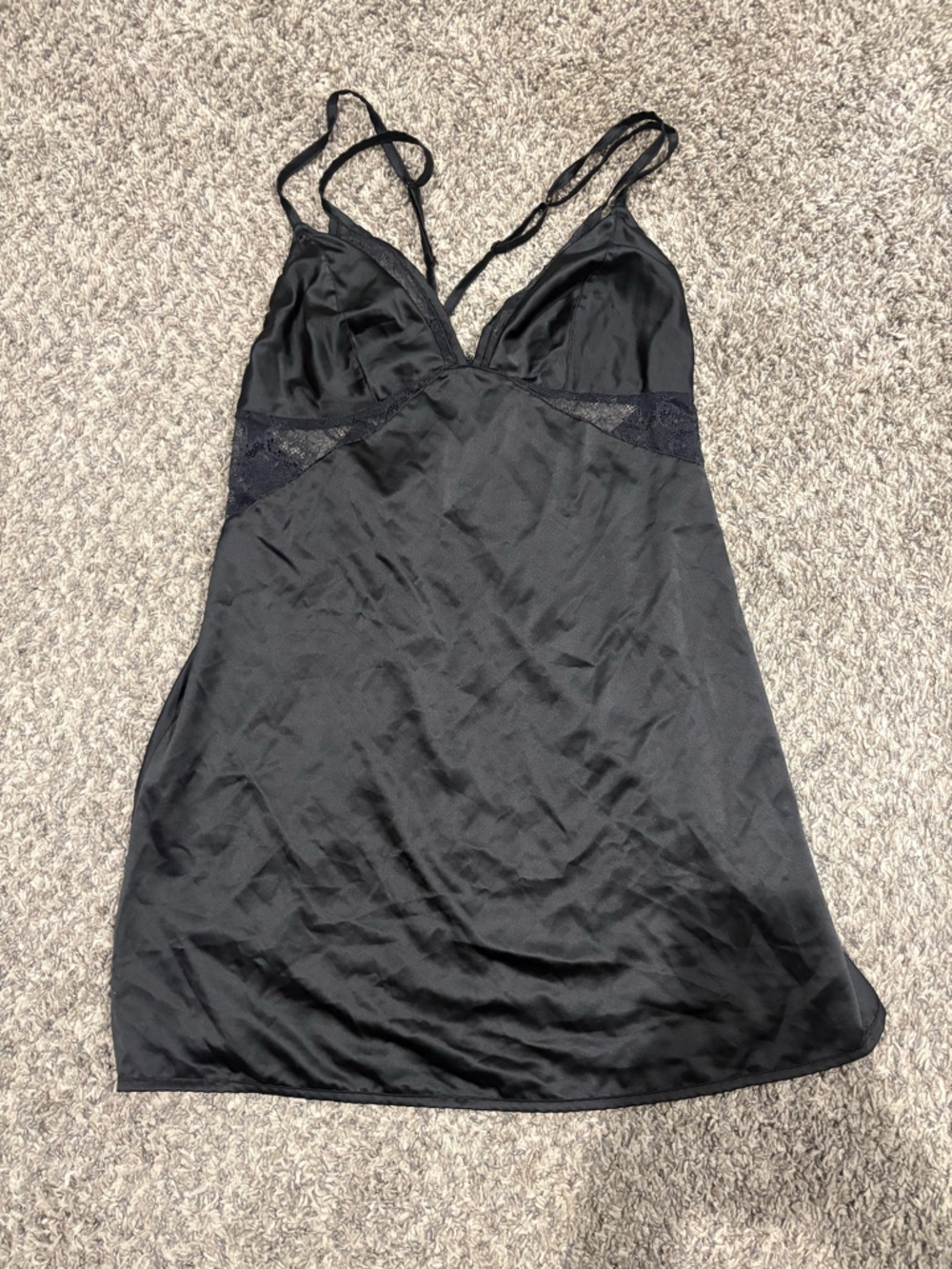 Gilligan & OMalley Intimates Sexy Black Nightgown XL